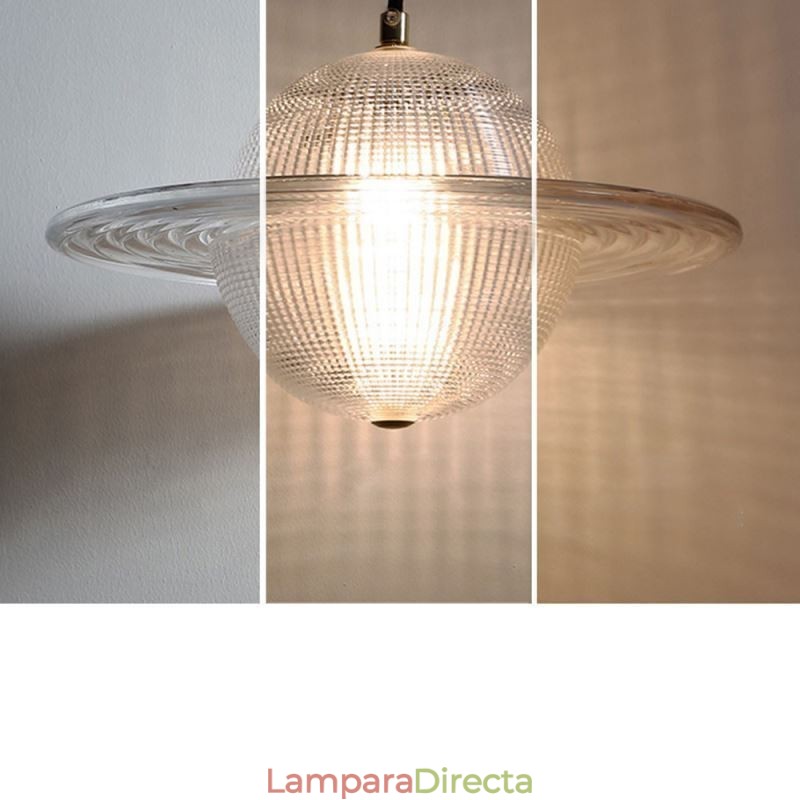 Lámpara de techo con forma de lámpara colgante de cristal moderna