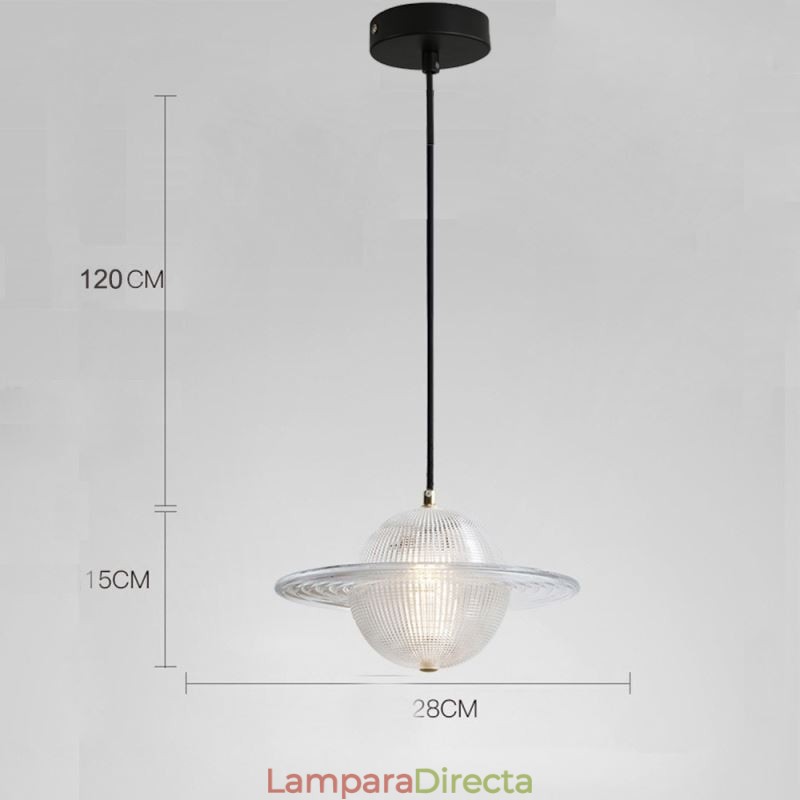 Lámpara de techo con forma de lámpara colgante de cristal moderna