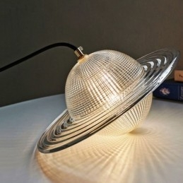 Lámpara de techo con forma de lámpara colgante de cristal moderna