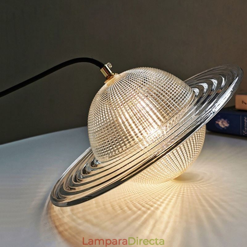 Lámpara de techo con forma de lámpara colgante de cristal moderna