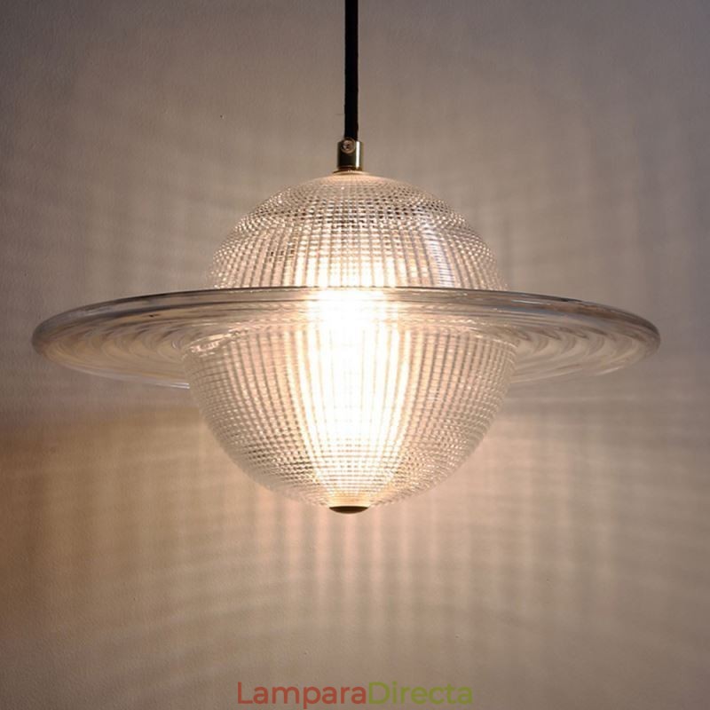 Lámpara de techo con forma de lámpara colgante de cristal moderna