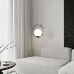 Lámpara colgante de bola de cristal para decoración del hogar
