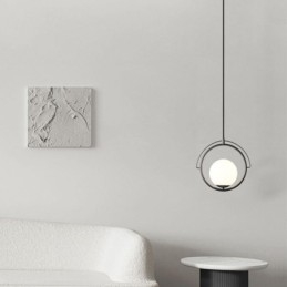 Lámpara colgante de bola de cristal para decoración del hogar