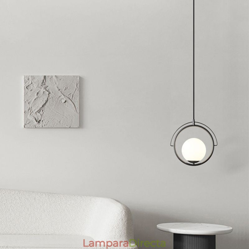 Lámpara colgante de bola de cristal para decoración del hogar