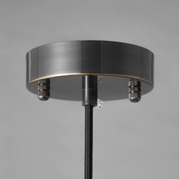 Lámpara colgante de cristal moderna, individual, con pantalla de cristal transparente.