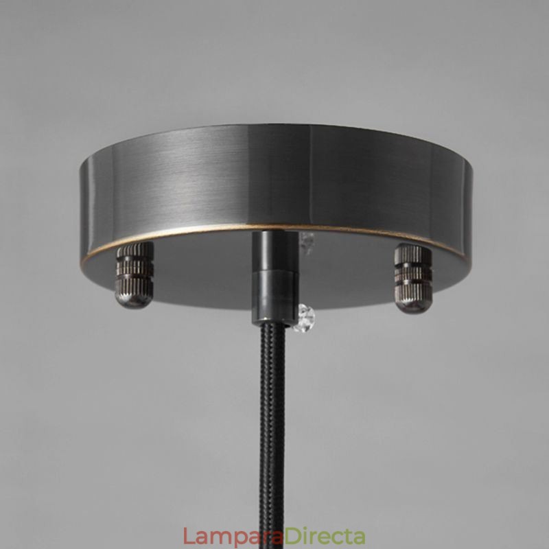 Lámpara colgante de cristal moderna, individual, con pantalla de cristal transparente.