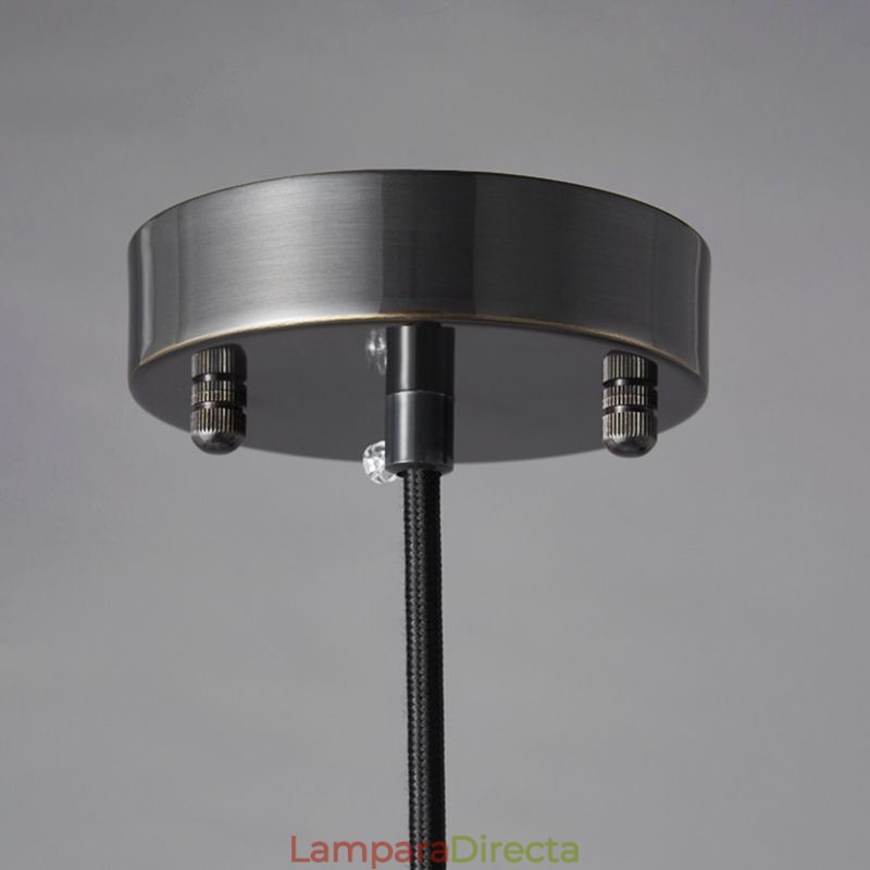 Lámpara colgante moderna con forma de globo y gota de agua de cristal