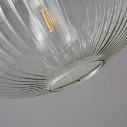 Lámpara colgante moderna de una luz de cristal, iluminación de isla