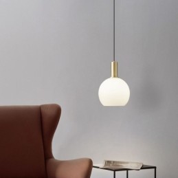 Lámpara colgante moderna y sencilla de cristal