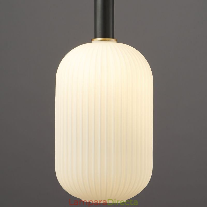 Lámpara colgante moderna, sencilla y creativa, de cristal.