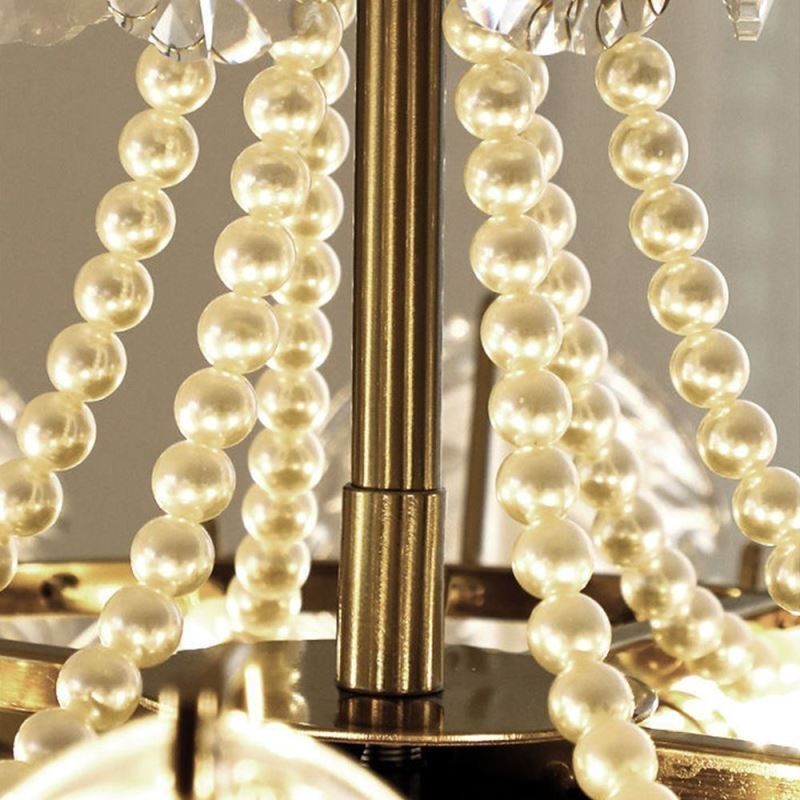 Lámpara colgante de cristal elegante con forma de hoja