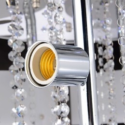 Lámpara de techo empotrada con mando a distancia de cristal incluida, moderna y contemporánea