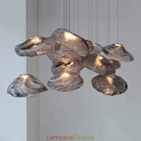 Lámpara colgante nórdica creativa de cristal, lámpara colgante artística Lámpara colgante nórdica creativa de cristal, lámpara colgante artística