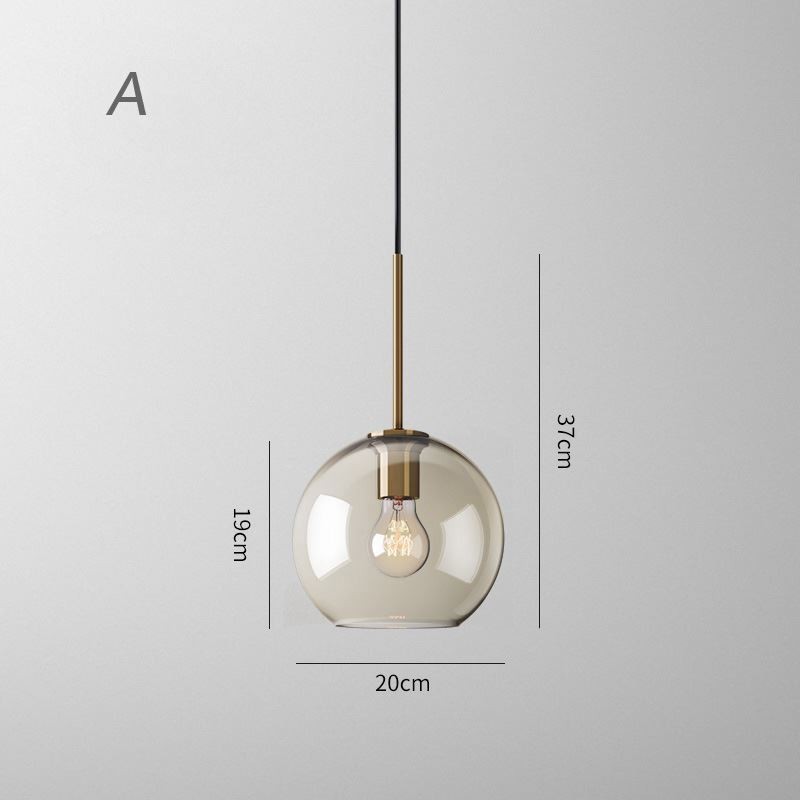 Lámpara colgante clásica de cristal de 3 luces, accesorio de iluminación para cafetería