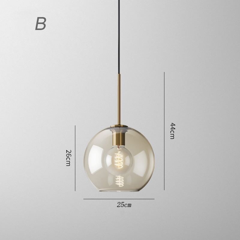Lámpara colgante clásica de cristal de 3 luces, accesorio de iluminación para cafetería