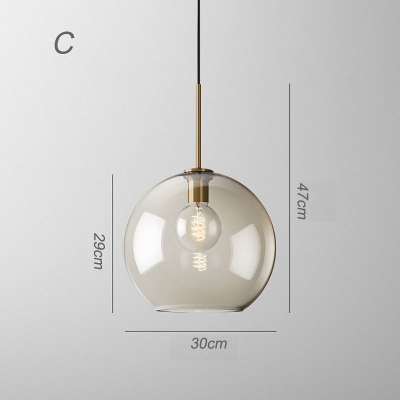 Lámpara colgante clásica de cristal de 3 luces, accesorio de iluminación para cafetería