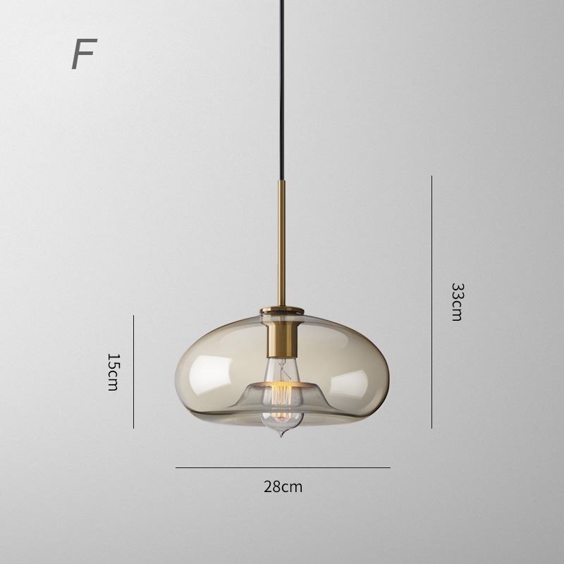 Lámpara colgante clásica de cristal de 3 luces, accesorio de iluminación para cafetería