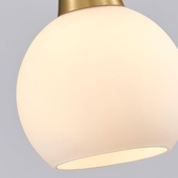 Lámpara colgante moderna y sencilla de cobre con forma de asta