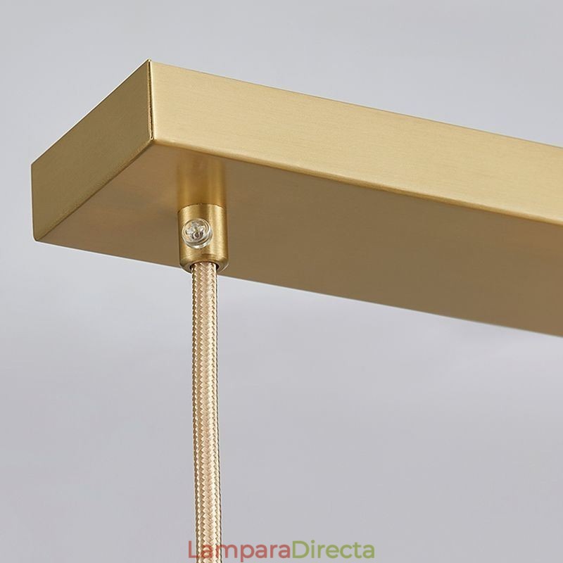 Lámpara colgante moderna y sencilla de cobre con forma de asta