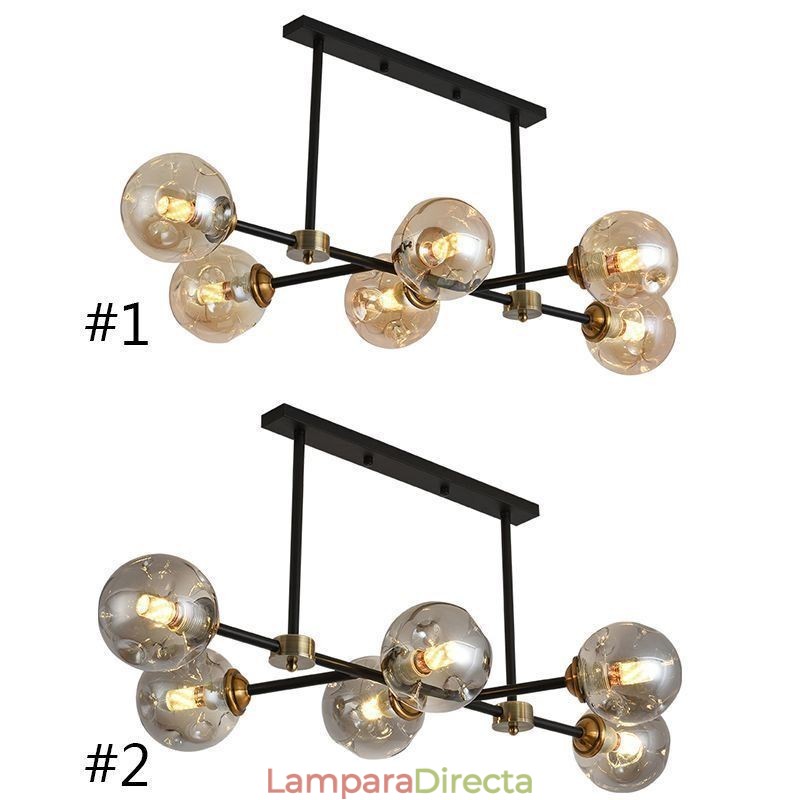 Lámpara de techo de cristal moderna de 6 luces Magic Bean