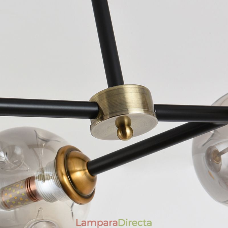 Lámpara de techo de cristal moderna de 6 luces Magic Bean