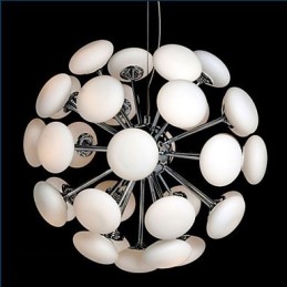 Lámpara colgante de cristal circular simple de estilo europeo de ModernYestaurant