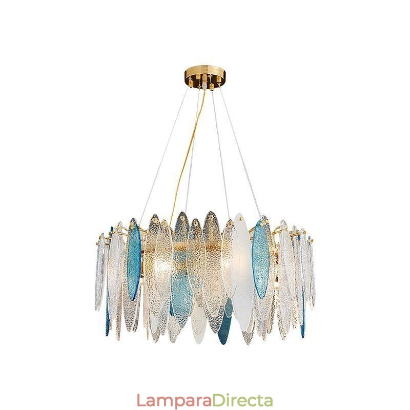 Lámpara colgante de cristal elegante y contemporánea