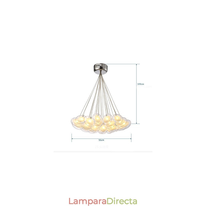 Lámpara de araña de 22 luces G4 Retrofit moderna contemporánea