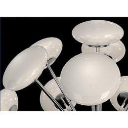 Lámpara colgante de cristal circular simple de estilo europeo de ModernYestaurant