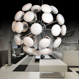 Lámpara colgante de cristal circular simple de estilo europeo de ModernYestaurant