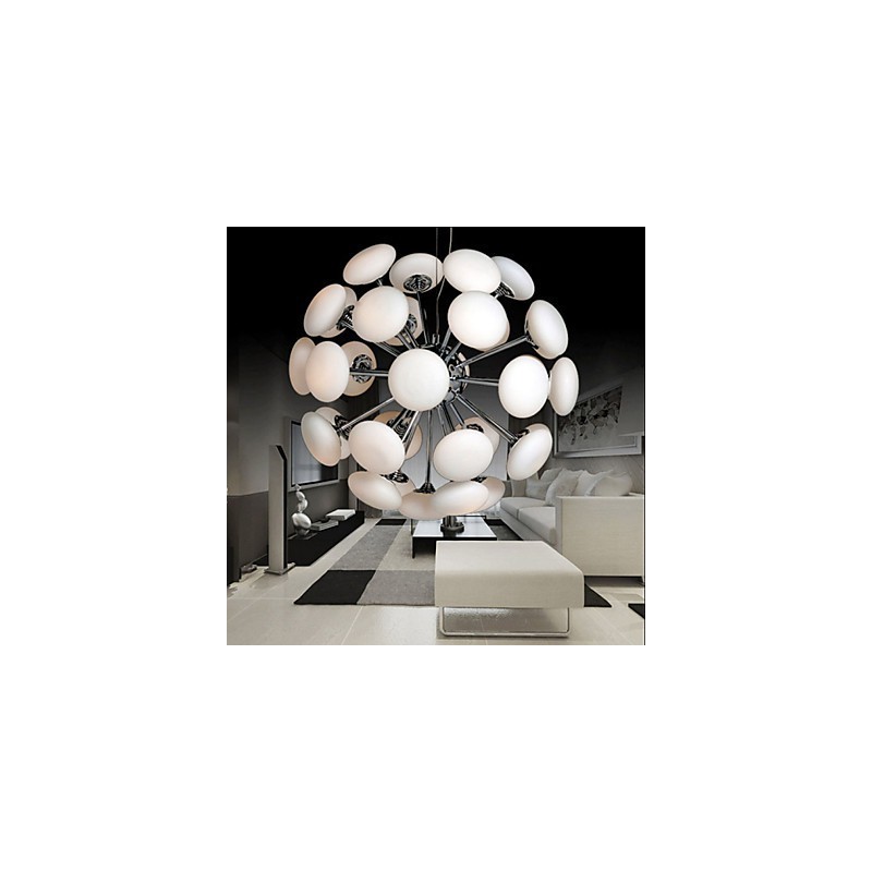 Lámpara colgante de cristal circular simple de estilo europeo de ModernYestaurant