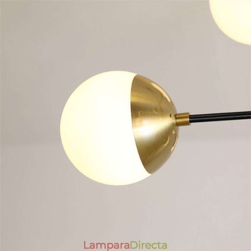 Lámpara colgante de cristal nórdico con forma de frijol mágico