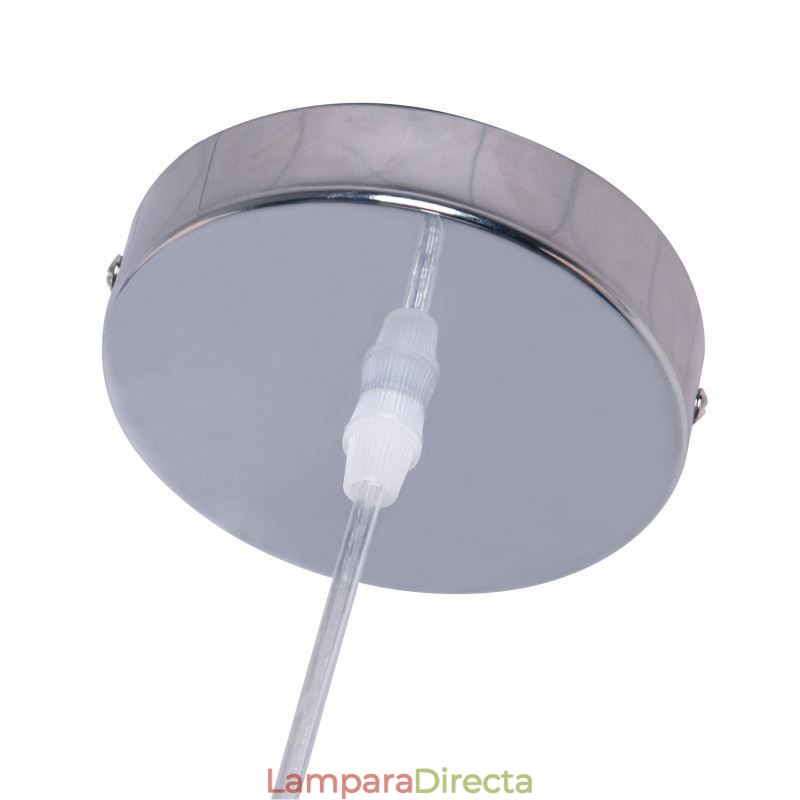 Lámpara colgante clásica de vidrio con cuerno de madera, iluminación creativa