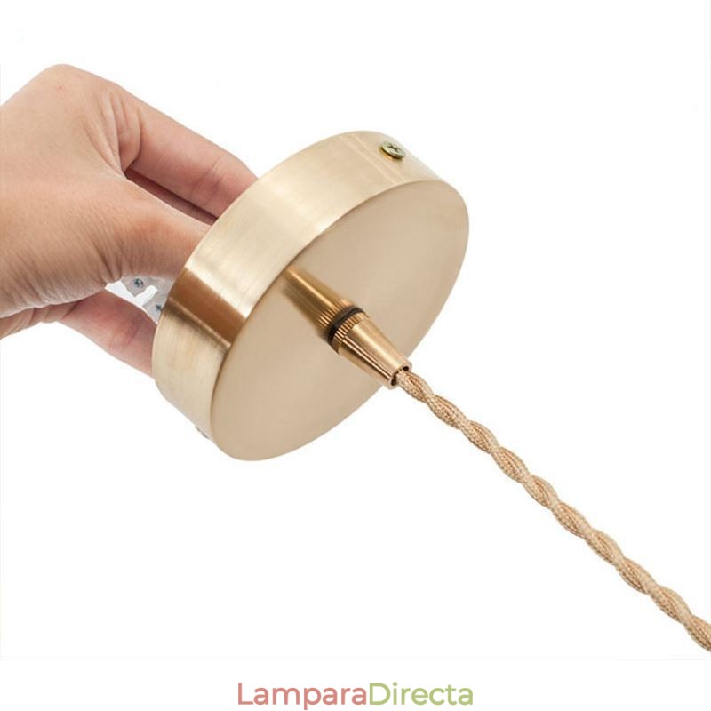 Lámpara colgante de cristal retro moderna con pantalla de flores e interruptor giratorio