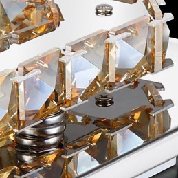Lámpara empotrada moderna y contemporánea de metal galvanizado