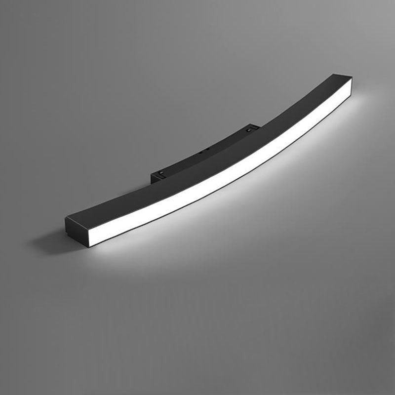 Sistema de iluminación de riel circular, luminaria de riel empotrada magnética de 120 cm