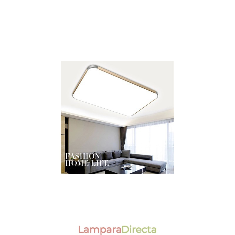 Lámpara de pie moderna de aluminio con montaje empotrado, rectangular, para iPhone 5, con luz ajustable.