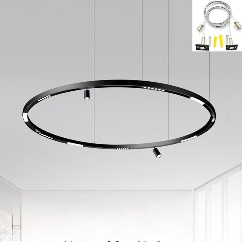 Rieles de iluminación empotrados, tiras de riel de aluminio magnéticas redondas