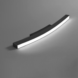 Foco empotrado magnético de luz lineal de riel