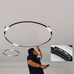 Foco empotrado magnético de luz lineal de riel