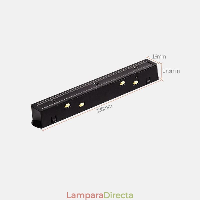 Foco empotrable con riel magnético, luz decorativa, 3 m x 2