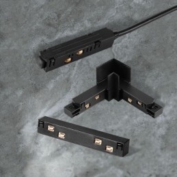 Accesorios de iluminación de riel magnético Conexión de esquina de riel empotrado