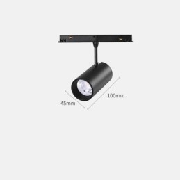 Foco de riel magnético empotrado, luz decorativa, 6 m x 2