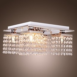 Lámpara de techo de cristal moderna de 5 luces