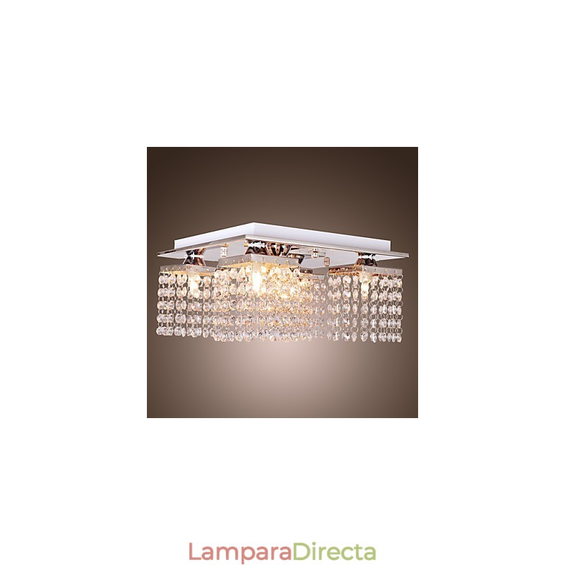 Lámpara de techo de cristal moderna de 5 luces