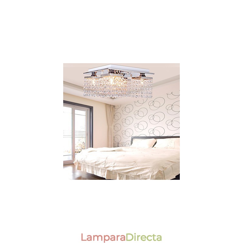 Lámpara de techo de cristal moderna de 5 luces
