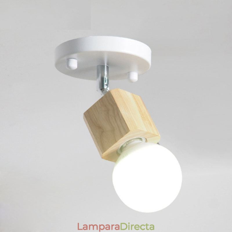 Mini foco simple, moderno, blanco, para techo (luz individual)