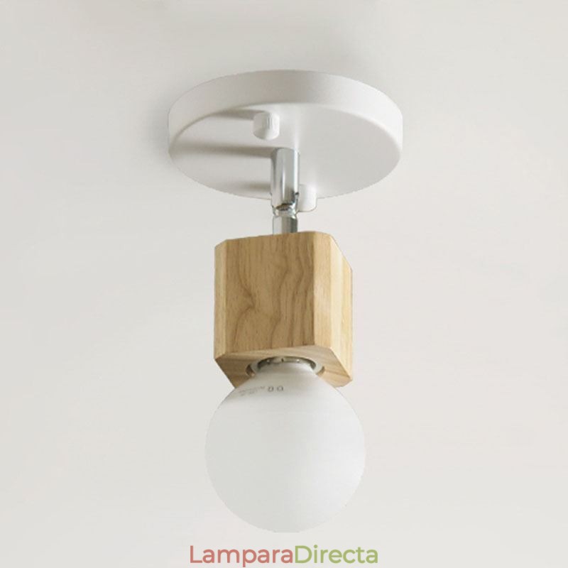 Mini foco simple, moderno, blanco, para techo (luz individual)