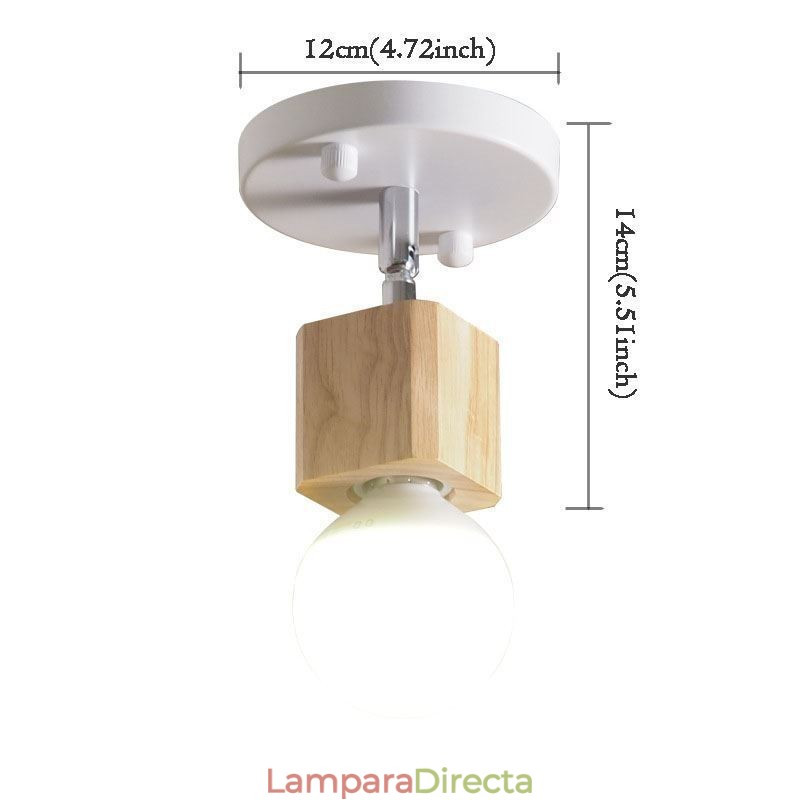 Mini foco simple, moderno, blanco, para techo (luz individual)
