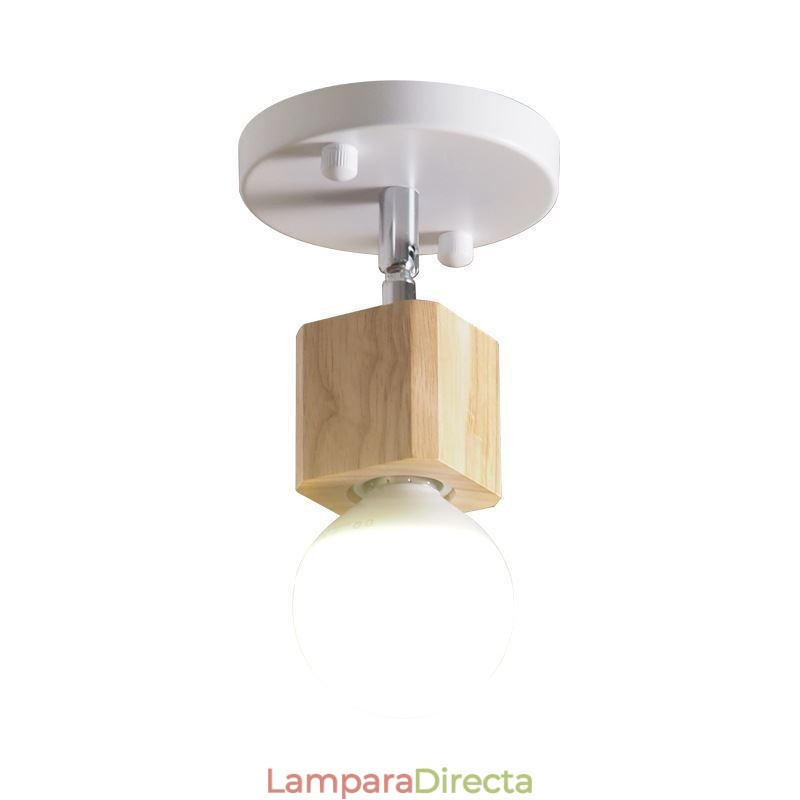 Mini foco simple, moderno, blanco, para techo (luz individual)
